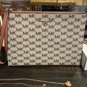 Michael Kors, MK embellished wristlet